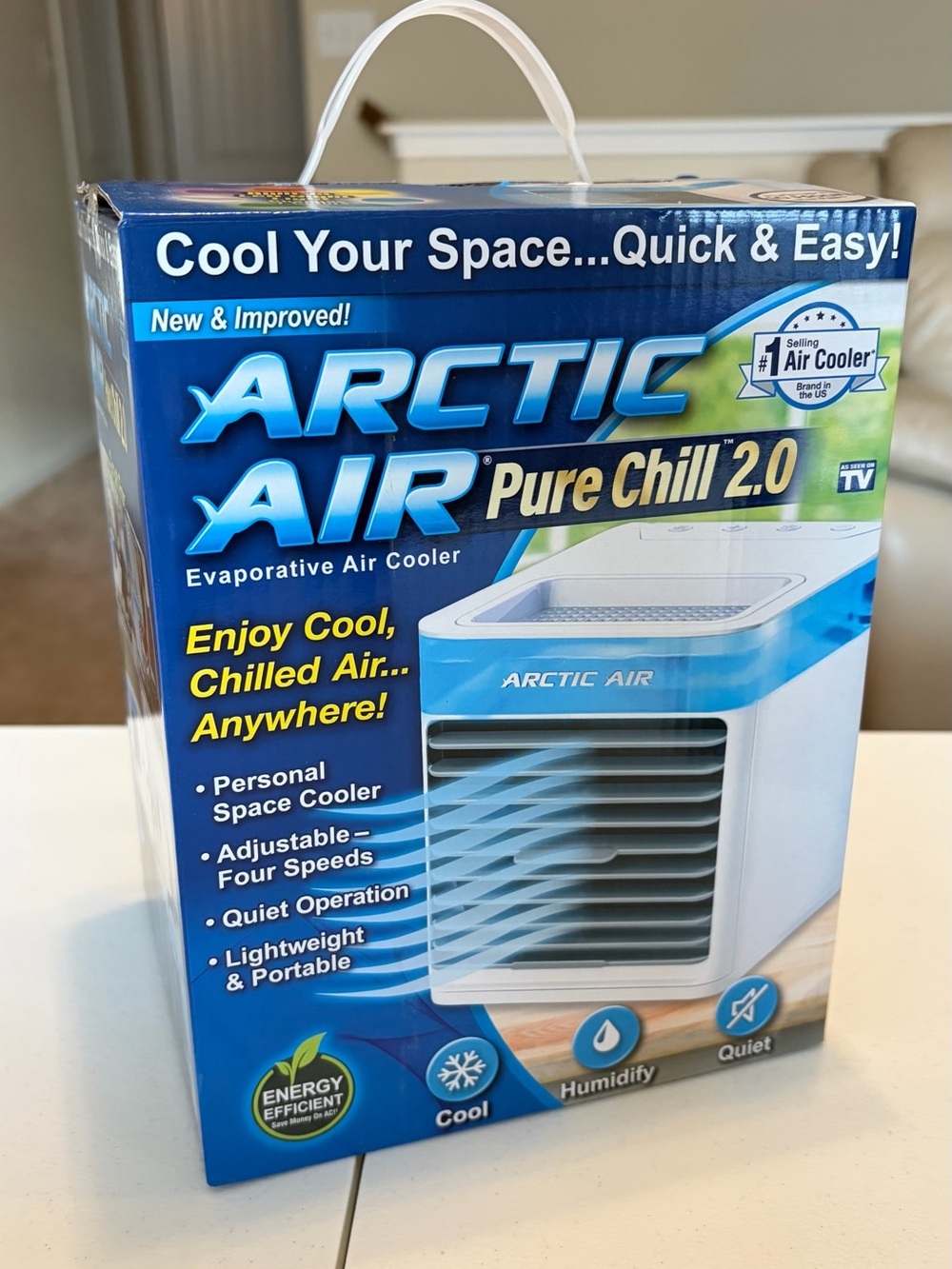 Arctic Air Pure Chill 2.0 Evaporative Air Cooler – New Sealed In Box.